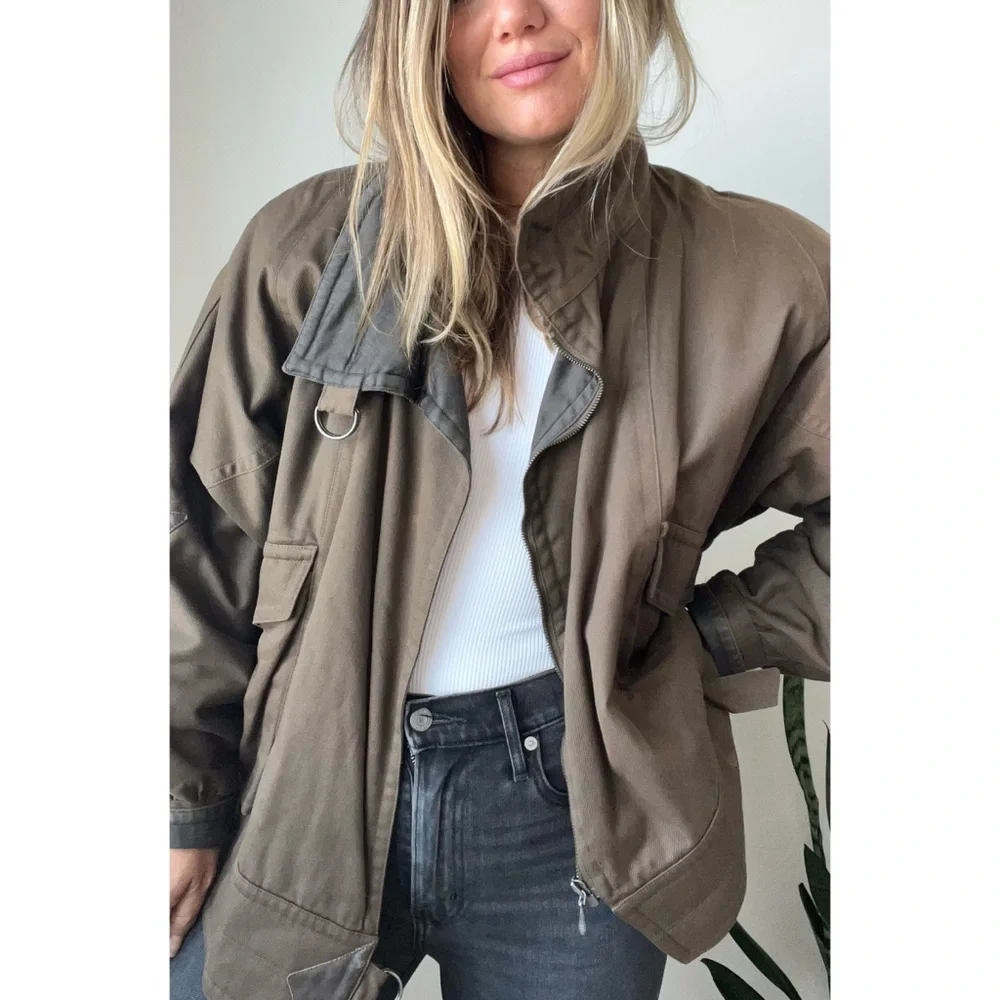 SOLD// Vintage Cotton Motorcycle Jacket - Picture 1 of 10